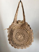 Load image into Gallery viewer, Exquisite Retro Women Hollowed Round Straw Weaving Bag