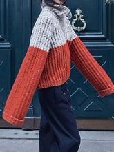 Load image into Gallery viewer, Casual Split-Joint High Neck Sweater
