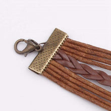 Load image into Gallery viewer, 4 Pcs/Set Charm Leather Bracelet Tree Of Life Brown Rope Bracelet Women Men Yoga Bangles Jewelry Accessories Christmas Gift