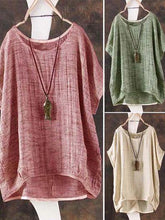 Load image into Gallery viewer, Retro Literature and Art Fan Round-collar Loose Recreational Sleeve Short-sleeved T-shirt