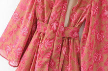 Load image into Gallery viewer, Summer New Backless Flared Sleeve Lace Print Jumpsuit