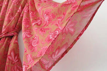 Load image into Gallery viewer, Summer New Backless Flared Sleeve Lace Print Jumpsuit