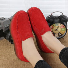 Load image into Gallery viewer, Large Size Rocker Sole Suede Slip On Casual Shoes