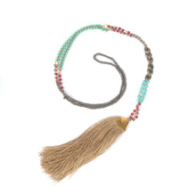 Load image into Gallery viewer, Ethnic Long Necklace Bohemian Fringed Sweater Chain Handmade Beads