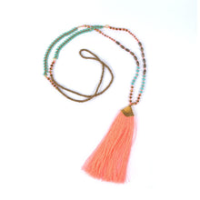 Load image into Gallery viewer, Ethnic Long Necklace Bohemian Fringed Sweater Chain Handmade Beads