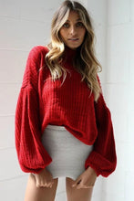 Load image into Gallery viewer, Autumn And Winter Lantern Sleeves Loose Sweater
