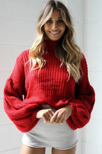 Load image into Gallery viewer, Autumn And Winter Lantern Sleeves Loose Sweater