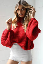 Load image into Gallery viewer, Autumn And Winter Lantern Sleeves Loose Sweater