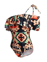 Load image into Gallery viewer, Cape Printed One-piece Swimsuit Bikini