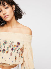 Load image into Gallery viewer, Embroidered Puff-sleeves Blouses&Shirts Top