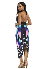 Load image into Gallery viewer, New Sexy Shawl Sling Print Cover up Dress