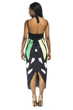 Load image into Gallery viewer, New Sexy Shawl Sling Print Cover up Dress