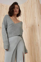 Load image into Gallery viewer, Autumn Sexy Cross V-Neck Sweater