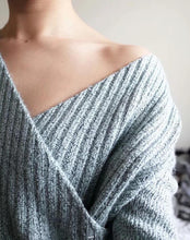 Load image into Gallery viewer, Autumn Sexy Cross V-Neck Sweater