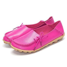 Load image into Gallery viewer, Big Size Pure Color Slip On Lace Up Soft Sole Comfortable Flat Loafers