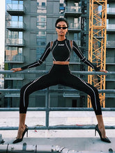 Load image into Gallery viewer, Printed See-through Sexy Yoga Suits