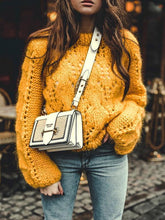 Load image into Gallery viewer, Loose Solid Color Knitting Sweater Tops