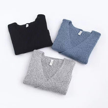 Load image into Gallery viewer, Autumn Sexy Cross V-Neck Sweater