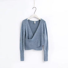 Load image into Gallery viewer, Autumn Sexy Cross V-Neck Sweater