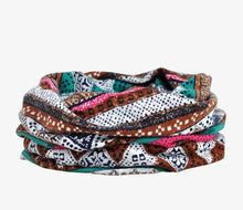 Load image into Gallery viewer, Baggy Slouchy Four Seasons Cotton Geometric Pattern Adult Hat Infinity Scarf