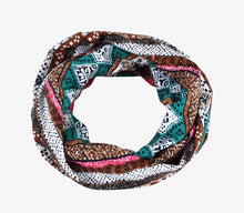 Load image into Gallery viewer, Baggy Slouchy Four Seasons Cotton Geometric Pattern Adult Hat Infinity Scarf