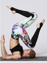 Load image into Gallery viewer, Printing Quick-drying Yoga Pants Sports Leggings Digital Printing Feet Length Yoga Pants