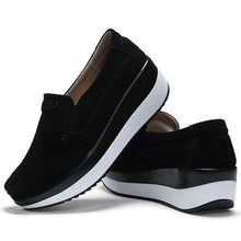 Load image into Gallery viewer, Large Size Rocker Sole Suede Slip On Casual Shoes