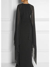 Load image into Gallery viewer, Special Round Neck with Cover-Up Maxi Dress Evening Dress