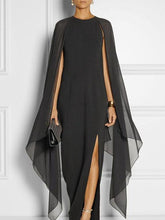 Load image into Gallery viewer, Special Round Neck with Cover-Up Maxi Dress Evening Dress