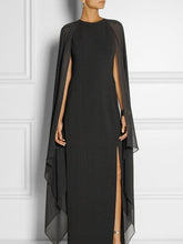 Load image into Gallery viewer, Special Round Neck with Cover-Up Maxi Dress Evening Dress