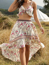Load image into Gallery viewer, Beach Holiday Top + Skirt Bohemian Women's Two-Piece Suit