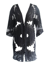 Load image into Gallery viewer, 2018 New Arrival Sun Flower tassel bikini blouse