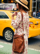 Load image into Gallery viewer, V-neck Floral-Print Bohemia Maxi Dress