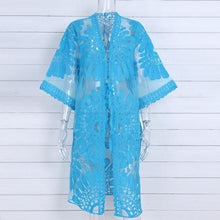 Load image into Gallery viewer, 2018 New Arrival Sun Flower tassel bikini blouse