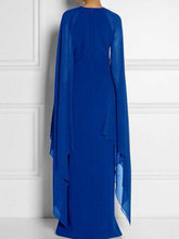 Load image into Gallery viewer, Special Round Neck with Cover-Up Maxi Dress Evening Dress