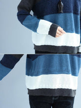 Load image into Gallery viewer, Casual Multi-color Loose Long Sleeve O-neck Women Sweaters