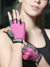 Load image into Gallery viewer, Summer men/women fitness gloves gym weightlifting cycling yoga bodybuilding training thin breathable non-slip half finger gloves -2