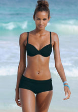 Load image into Gallery viewer, Sexy Split Bikini Solid Color Swimsuit