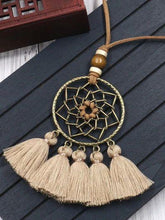 Load image into Gallery viewer, Fashion Dream Catching Net Liusu Necklace Bohemian Long Sweater Chain