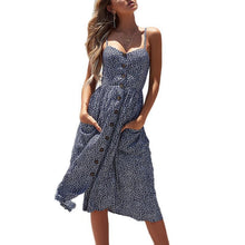 Load image into Gallery viewer, 2018 NEW CLASSIC SPAGHETTI STRAPS MIDI DRESS
