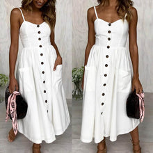 Load image into Gallery viewer, 2018 NEW CLASSIC SPAGHETTI STRAPS MIDI DRESS