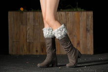 Load image into Gallery viewer, Boot cuff thick short-sleeved thick thick bamboo knit wool yarn socks - 3