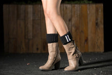 Load image into Gallery viewer, Boot cuff thick short-sleeved thick thick bamboo knit wool yarn socks - 2