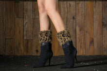 Load image into Gallery viewer, Boot cuff thick short-sleeved thick thick bamboo knit wool yarn socks - 3