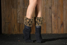 Load image into Gallery viewer, Boot cuff thick short-sleeved thick thick bamboo knit wool yarn socks - 3