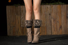 Load image into Gallery viewer, Boot cuff thick short-sleeved thick thick bamboo knit wool yarn socks - 3