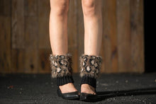 Load image into Gallery viewer, Boot cuff thick short-sleeved thick thick bamboo knit wool yarn socks - 3
