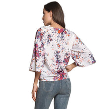 Load image into Gallery viewer, Digital Printed Floral Large Size Strap Fashion Chiffon Top