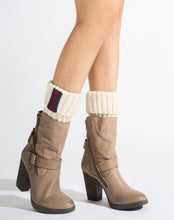 Load image into Gallery viewer, Boot cuff thick short-sleeved thick thick bamboo knit wool yarn socks - 2