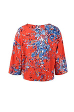 Load image into Gallery viewer, Digital Printed Floral Large Size Strap Fashion Chiffon Top